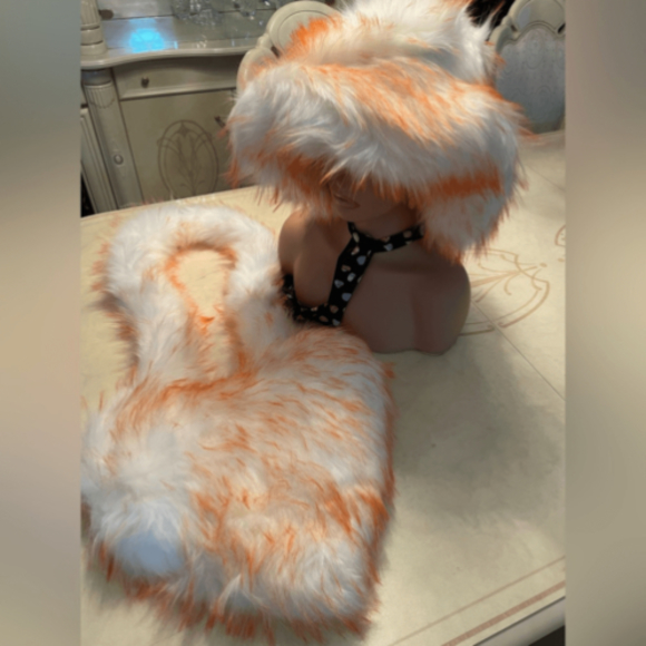 Faux fur Hat with matching Heart Bag - Picture 7 of 17
